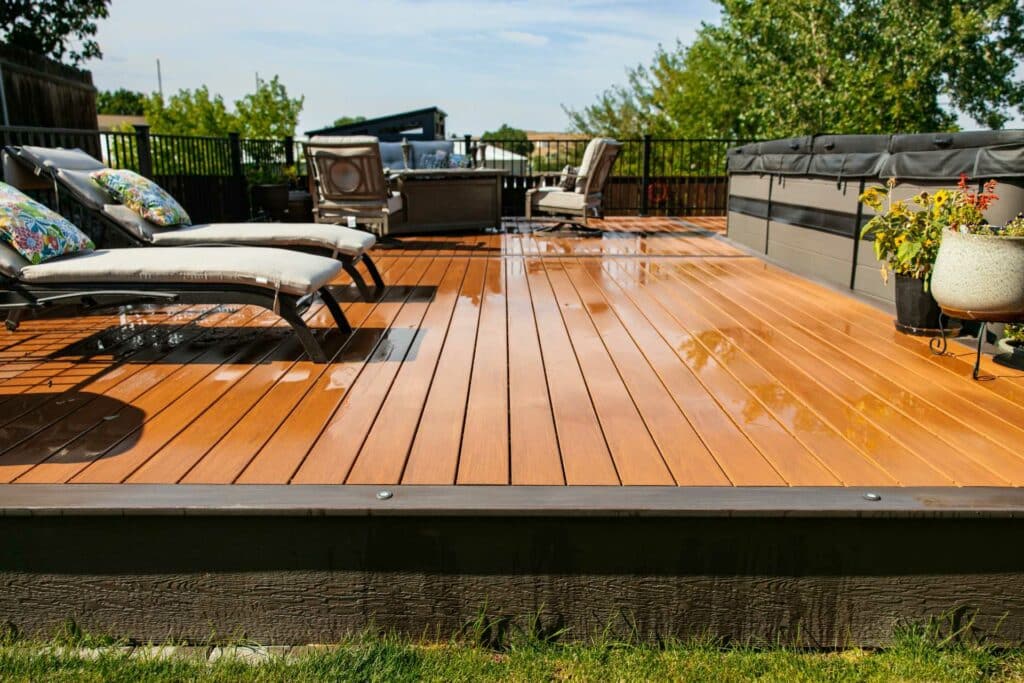 an elegant deck installation and design project by Simpson Decks and Construction in Pasco