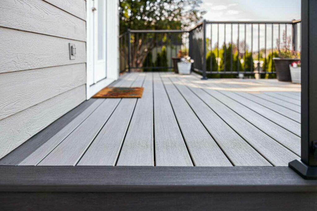 high quality PVC deck installation by Simpson Decks and Construction