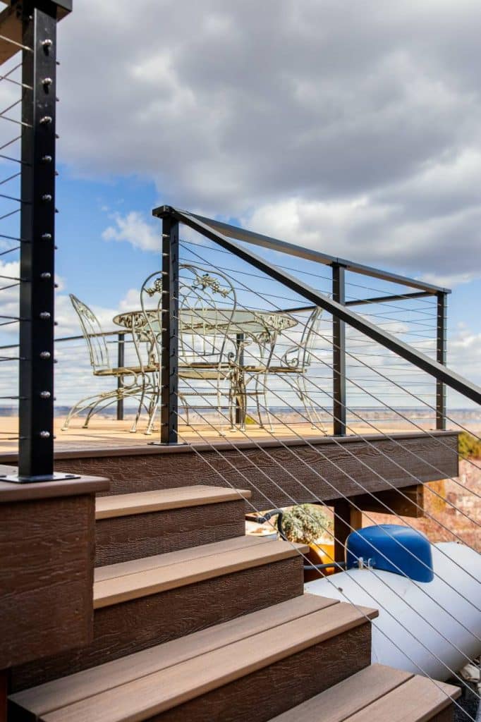 deck and deck railings